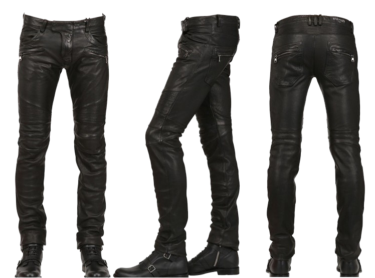 Pantalon cuir homme serré pour hiver - Ref 1493291