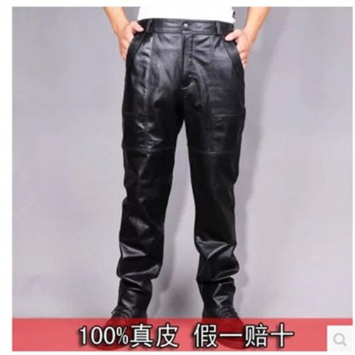 Pantalon cuir homme pantalons fuselés pour hiver - Ref 1493315
