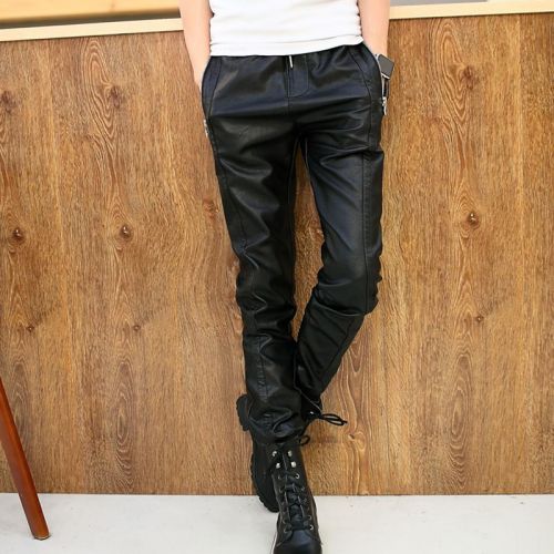 Pantalon cuir homme pantalons fuselés pour adolescent - Ref 1493321