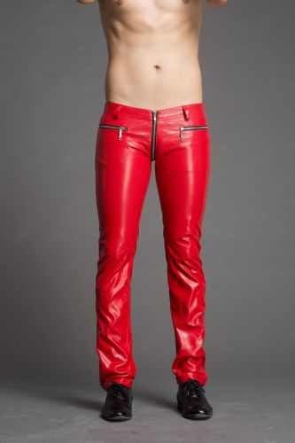 Pantalon cuir homme serré pour jeunesse hiver - Ref 1493364