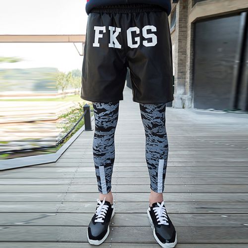 Pantalon cuir homme droit pour jeunesse automne - Ref 1493437