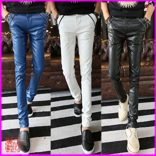 Pantalon cuir homme serré pour adolescent hiver - Ref 1493480