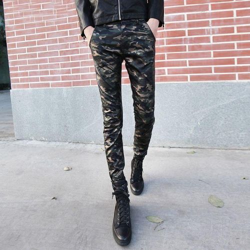 Pantalon cuir homme serré pour jeunesse hiver - Ref 1493514