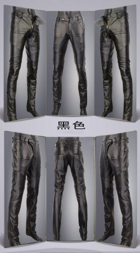 Pantalon cuir homme serré pour adolescent hiver - Ref 1493519