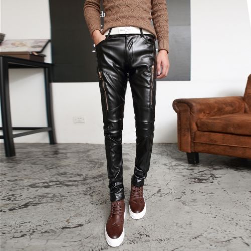 Pantalon cuir homme droit pour adolescent MCC HOMME automne - Ref 1493542