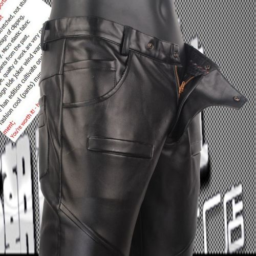 Pantalon cuir homme serré pour adolescent hiver - Ref 1493631