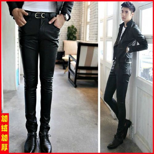 Pantalon cuir homme serré pour jeunesse 3I hiver - Ref 1493652