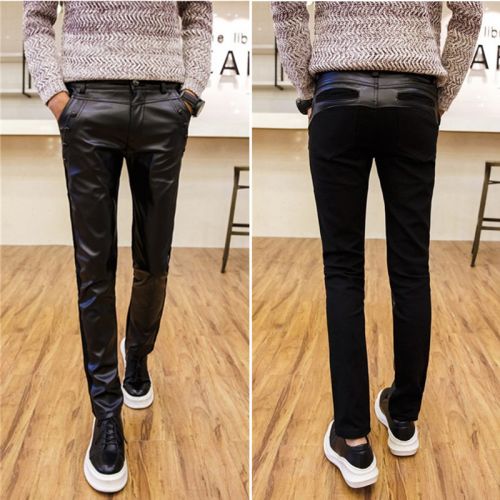 Pantalon cuir homme droit pour adolescent automne - Ref 1493734