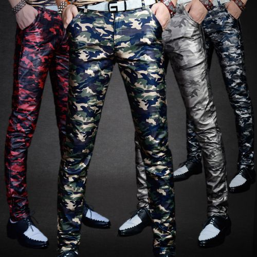 Pantalon cuir homme serré pour adolescent PU automne - Ref 1493744