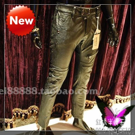 Pantalon cuir homme pantalons fuselés pour adolescent - Ref 1493799