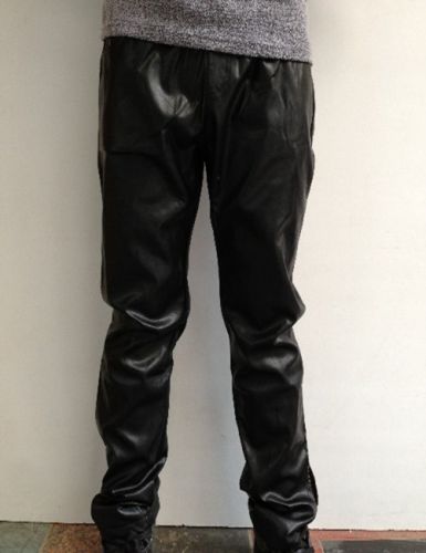 Pantalon cuir homme pantalons fuselés pour adolescent hiver - Ref 1493882