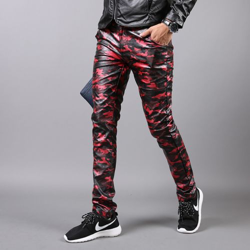 Pantalon cuir homme serré pour jeunesse hiver - Ref 1493900