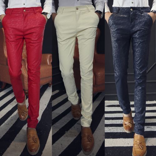 Pantalon cuir homme pantalons fuselés pour jeunesse - Ref 1493963