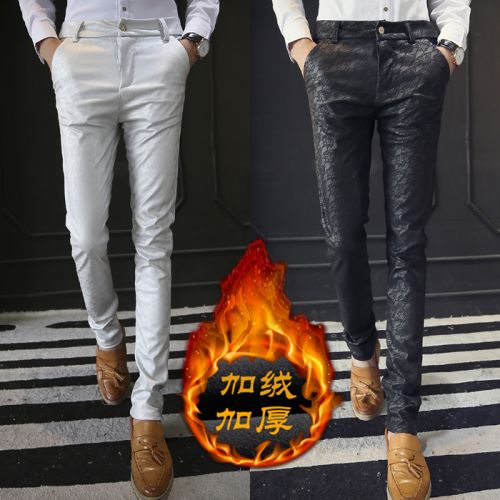 Pantalon cuir homme pantalons fuselés pour adolescent hiver - Ref 1494029