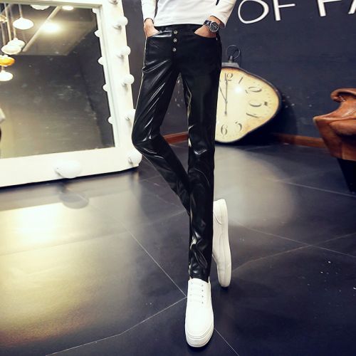 Pantalon cuir homme serré pour adolescent MCC HOMME automne - Ref 1494047
