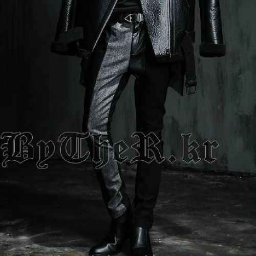 Pantalon cuir homme pantalons fuselés pour jeunesse automne - Ref 1494070