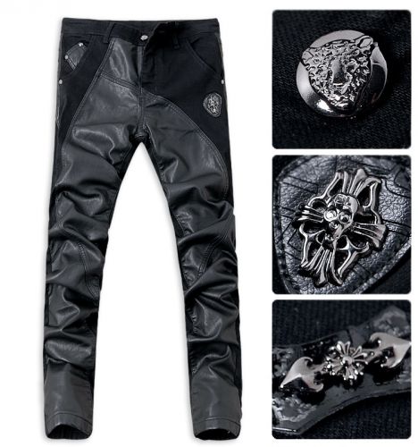 Pantalon cuir homme serré pour jeunesse hiver - Ref 1494072