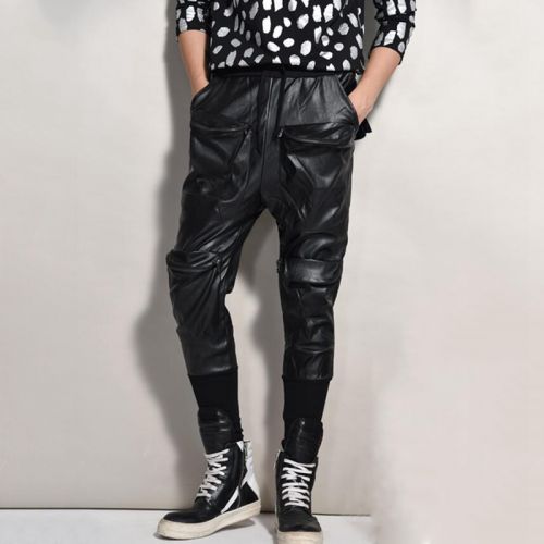 Pantalon cuir homme pantalons fuselés pour jeunesse CTRLYLTS PU - Ref 1494199