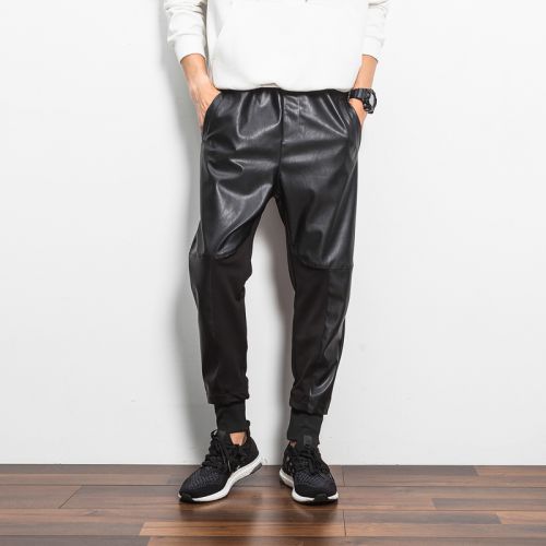 Pantalon cuir homme pantalons fuselés pour adolescent automne - Ref 1494405