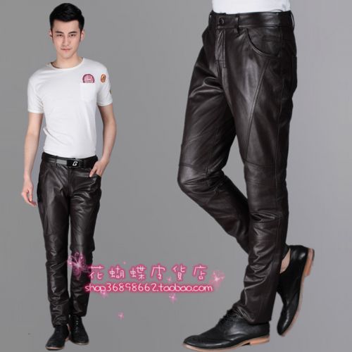 Pantalon cuir homme serré pour jeunesse hiver - Ref 1494470