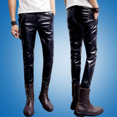 Pantalon cuir homme serré pour adolescent hiver - Ref 1494533