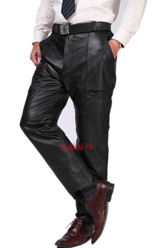 Pantalon cuir homme pantalons fuselés pour hiver - Ref 1494615