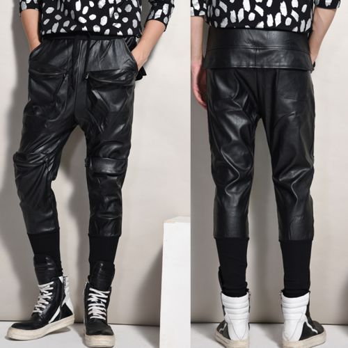 Pantalon cuir homme serré pour adolescent hiver - Ref 1494778