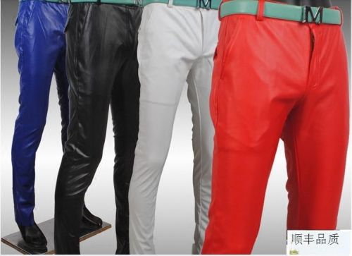 Pantalon cuir homme serré pour adolescent hiver - Ref 1494874