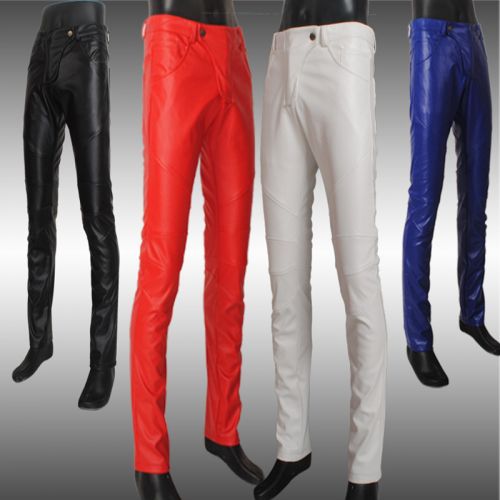 Pantalon cuir homme pantalons fuselés pour adolescent automne - Ref 1494951