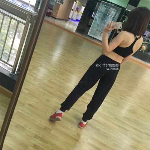 Pantalon de sport pour femme KK FITNESS en nylon - Ref 2002804