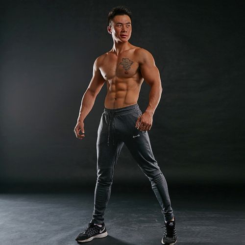 Pantalon de sport pour homme BULLYING MUSCLE en polyester - Ref 2005222
