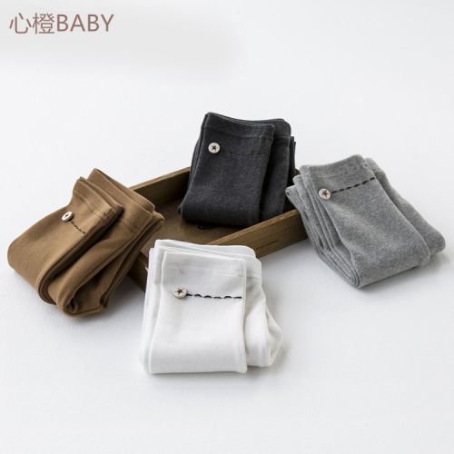 Pantalon fille CHENGYIYI Coloré coton biologique - Ref 2060397