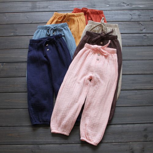 Pantalon fille en Toile de coton - Ref 2060474