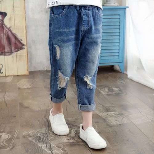 Pantalon fille en toile - Ref 2060533