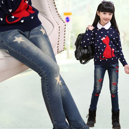 Pantalon fille AT EASE BEAR en toile - Ref 2060598