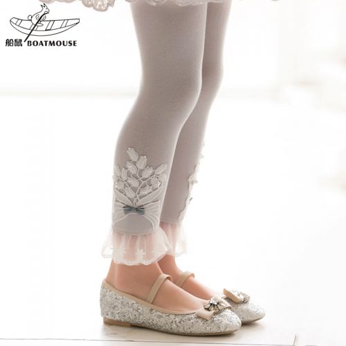  Pantalon fille BOATMOUSE en Toile de coton - Ref 2060692