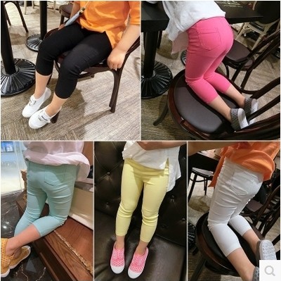 Pantalon fille guêtres en mélange - Ref 2060779