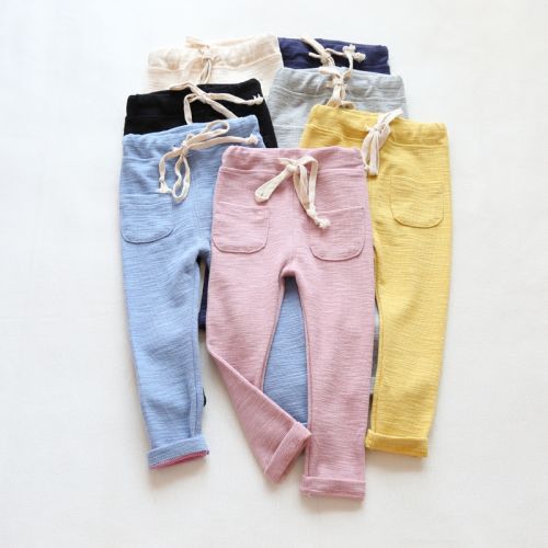 Pantalon fille XCHTZHKIDS coton coloré - Ref 2060809
