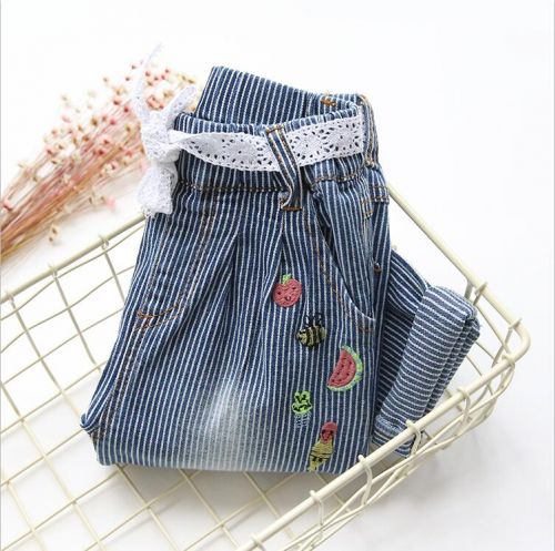 Pantalon fille CIKICOKO en toile - Ref 2060842