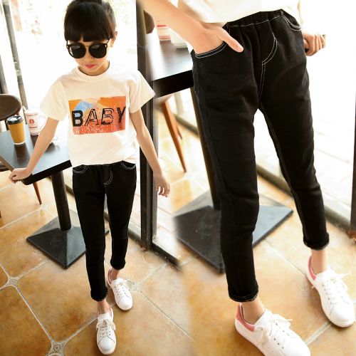 Pantalon fille en toile - Ref 2060913