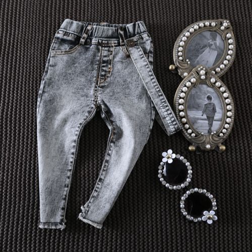 Pantalon fille en toile - Ref 2060944