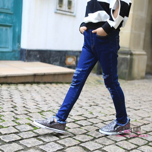 Pantalon fille en toile - Ref 2060949