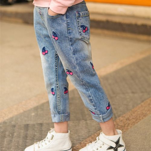 Pantalon fille en Toile de coton - Ref 2061083