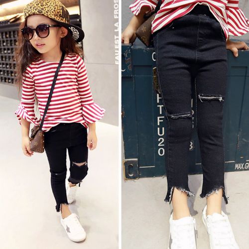 Pantalon fille en toile - Ref 2061099