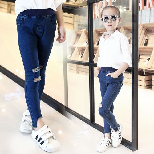 Pantalon fille en Toile de coton - Ref 2061168