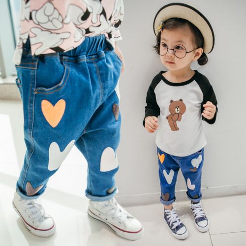 Pantalon fille en toile - Ref 2061240