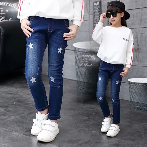 Pantalon fille jeans - Ref 2061284