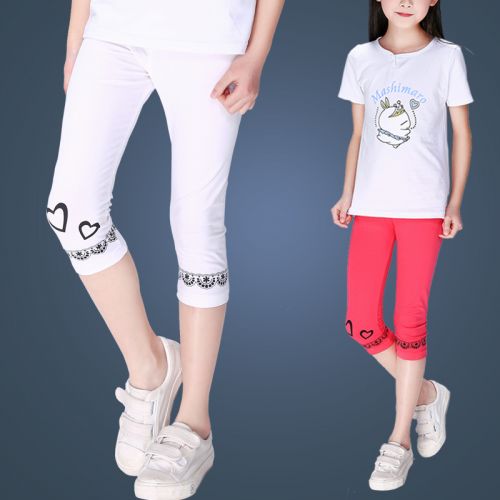 Pantalon fille Leggings septième - Ref 2061460