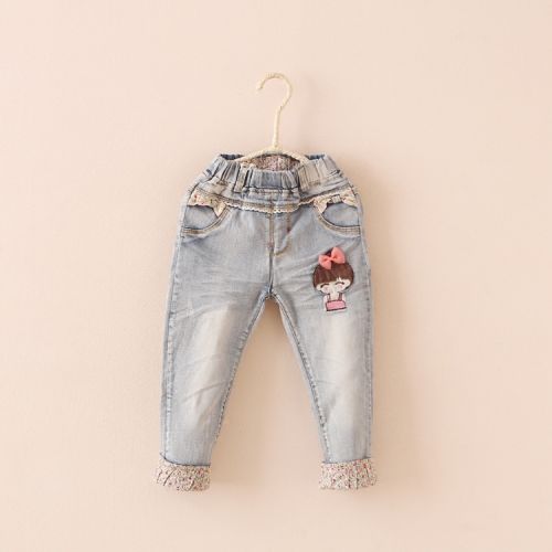 Pantalon fille en toile - Ref 2061486