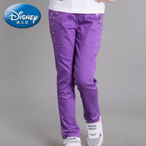  Pantalon fille DISNEY en toile - Ref 2061494